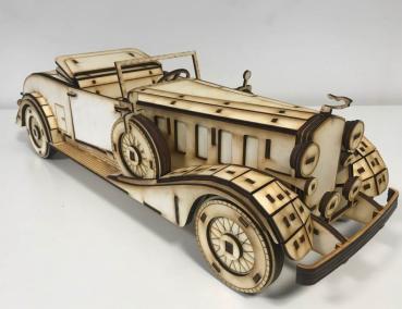 Cadillac Rollston from 19130  as 3D large laser cut model - front view